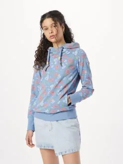 Ragwear Hoodies Sweatshirt GRIPY Dames Pastelblauw / Lichtblauw -Aanbiedingen Ragwear Winkel 00b7fb7badc8e22d0c3a448f5379ae3c