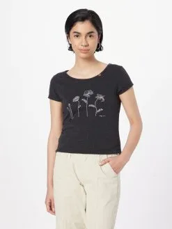 Ragwear T-shirts Shirt MINT Dames Antraciet -Aanbiedingen Ragwear Winkel 04269da5ce693508e3a886dd2a864890