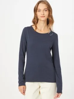 Ragwear Longsleeves Shirt FLORAH Dames Nachtblauw -Aanbiedingen Ragwear Winkel 070d5b797be8fcd0d650fdfb91113f4f