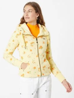 Ragwear Sweatvesten Sweatvest NESKA Dames Lichtgeel -Aanbiedingen Ragwear Winkel 08b811b25f1c0b2a2e53081ddf09383f