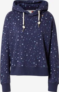 Ragwear Hoodies Sweatshirt RUFLE BIRDS Dames Navy