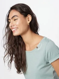 Ragwear T-shirts Shirt Florah Dames Lichtblauw -Aanbiedingen Ragwear Winkel 0b441fdb88e5722b2eb6ef5eb088fe82