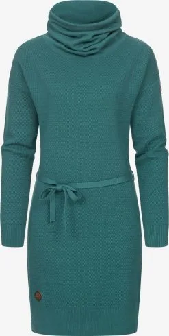 Ragwear Gebreide Jurken Gebreide Jurk Babet Dames Smaragd