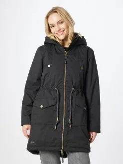 Ragwear Parkas Tussenparka CRESCEND Dames Zwart -Aanbiedingen Ragwear Winkel 0e78ab7694612ee90b6978990e74d9b4
