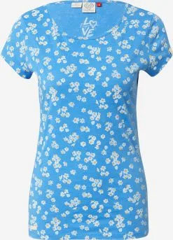 Ragwear T-shirts Shirt Dames Azuur / Hemelsblauw