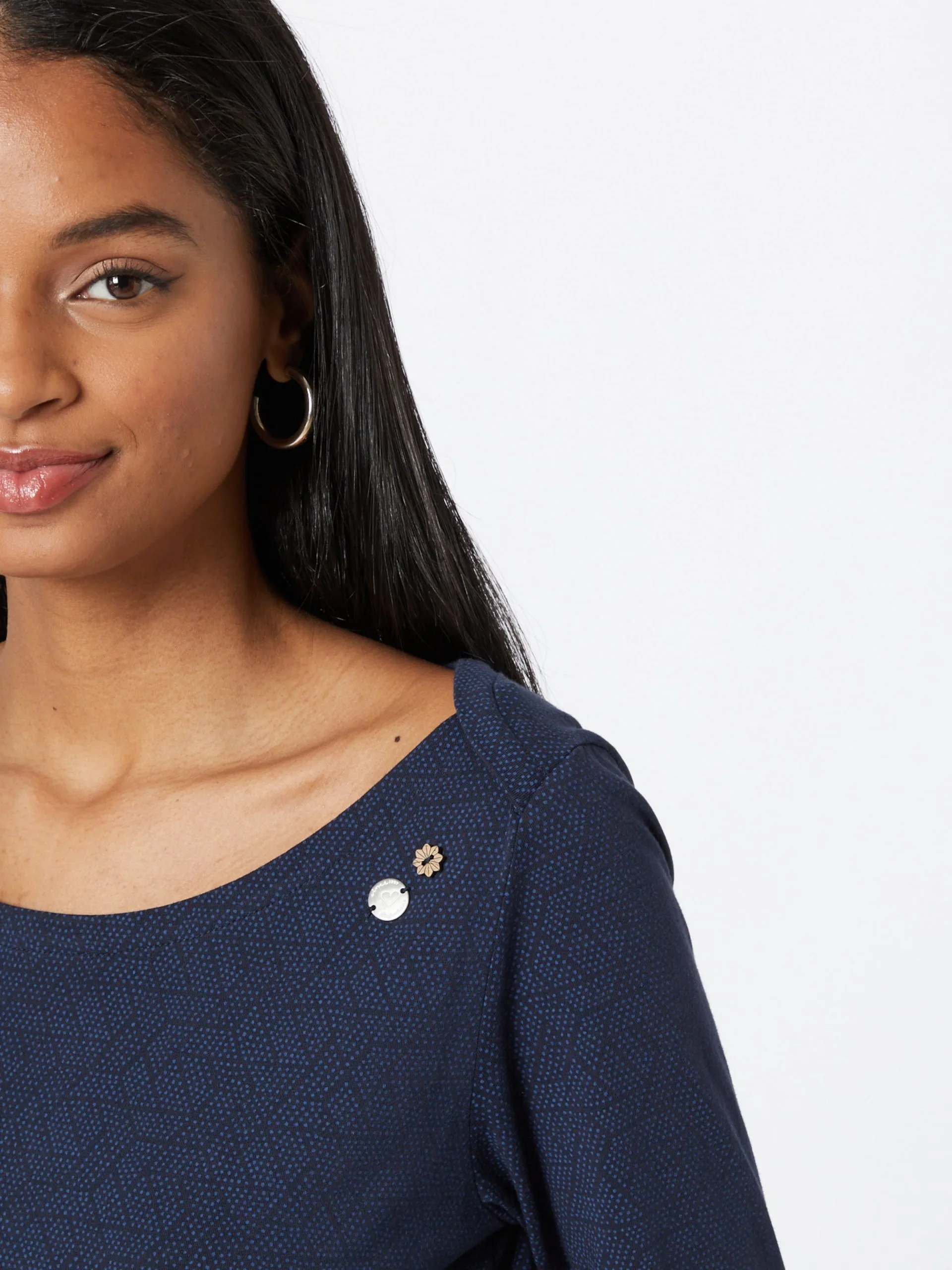 Ragwear Jerseyjurken Jurk RIVER Dames Nachtblauw / Hemelsblauw 2 Ragwear Jerseyjurken Jurk RIVER Dames Nachtblauw / Hemelsblauw - Afbeelding 2