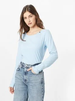 Ragwear Longsleeves Shirt FLORAH Dames Pastelblauw -Aanbiedingen Ragwear Winkel 1826f58324d948242e8ed1f195a99ab9