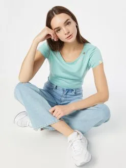 Ragwear T-shirts Shirt MINTT Dames Aqua -Aanbiedingen Ragwear Winkel 1b134ebd2f14a203b4f115ffc2f6d4a6