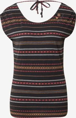 Ragwear T-shirts Shirt GREETA Dames Zwart