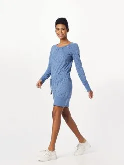 Ragwear Jerseyjurken Jurk ALEXA Dames Blauw -Aanbiedingen Ragwear Winkel 232599c60171707af9aefe49c92b52f9