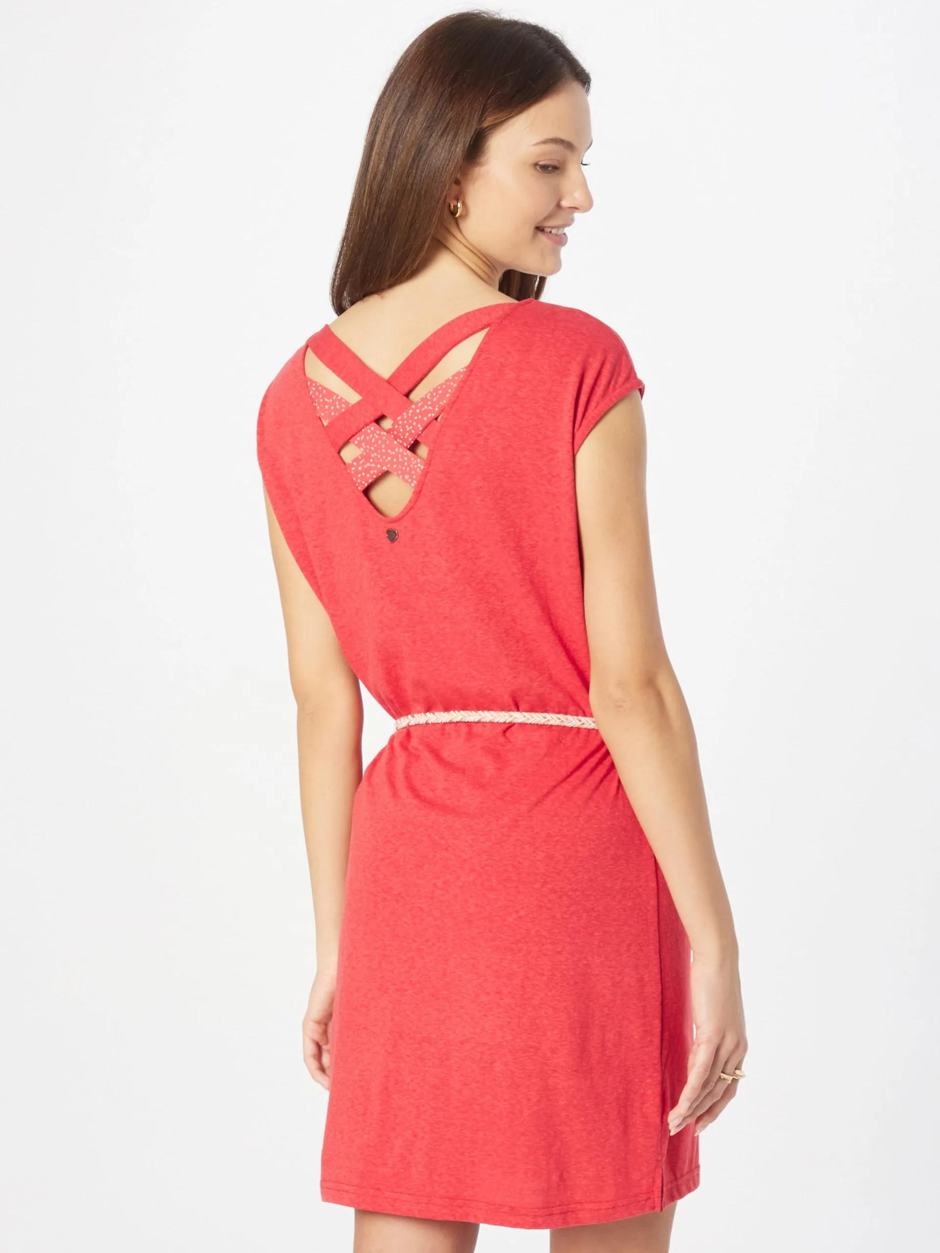 Ragwear Jerseyjurken Jurk SOFFIA Dames Rood 4 Ragwear Jerseyjurken Jurk SOFFIA Dames Rood - Afbeelding 4