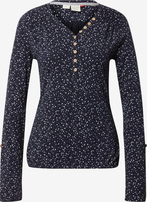 Ragwear Longsleeves Shirt PINCH PRINT Dames Navy -Aanbiedingen Ragwear Winkel 2542307dfb1beb02fe3e20293d1e9eb2