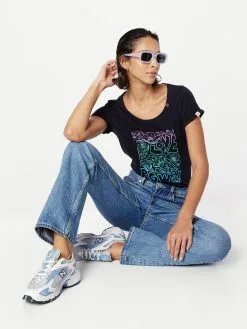 Ragwear T-shirts Shirt FLORAH Dames Navy / Azuur / Aqua -Aanbiedingen Ragwear Winkel 25d4c56bbbf488318d5a58d86e687474