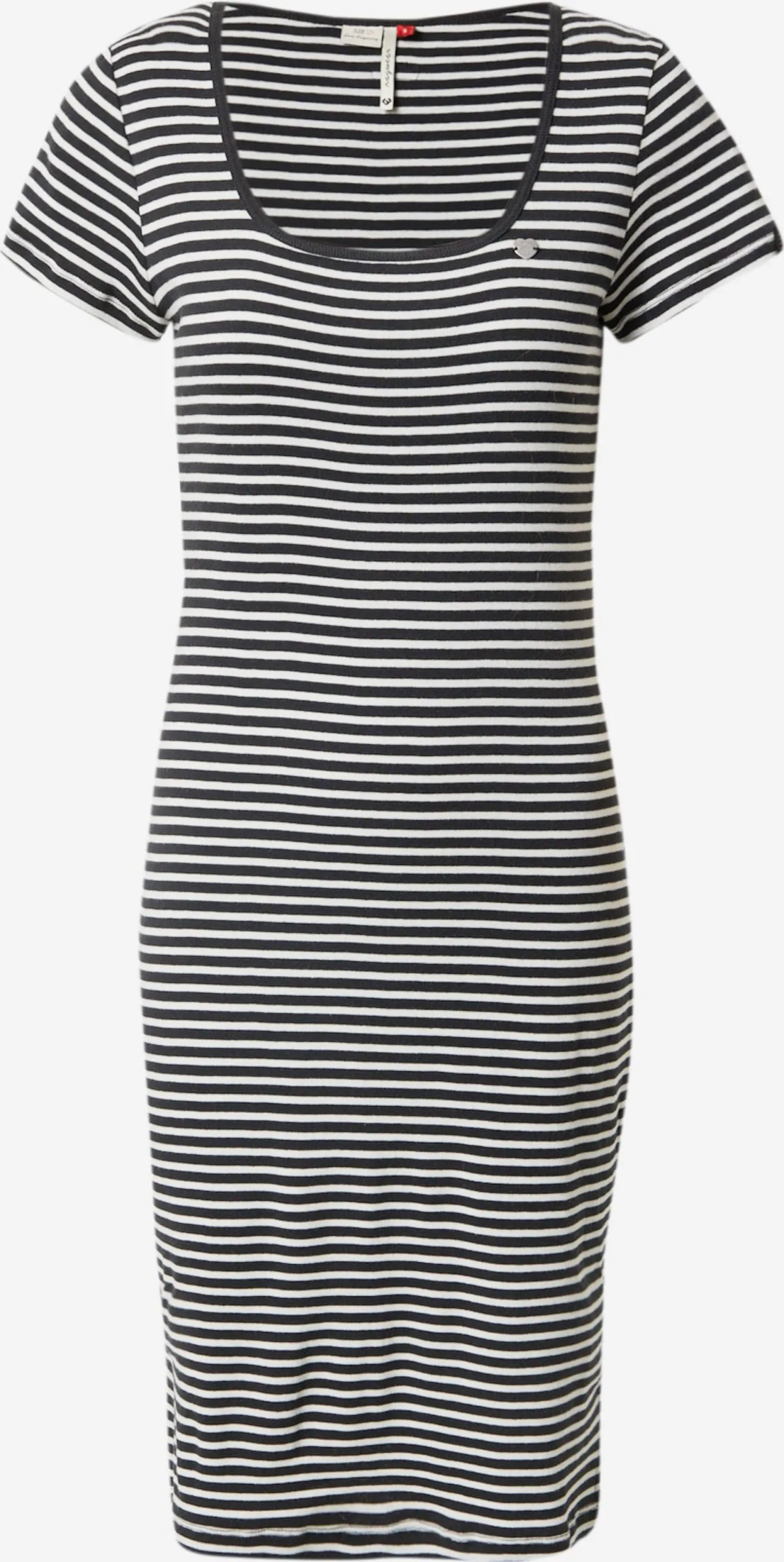 Ragwear Jerseyjurken Jurk KIMBER Dames Zwart 1 Ragwear Jerseyjurken Jurk KIMBER Dames Zwart