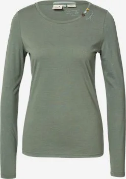 Ragwear Longsleeves Shirt FLORAH Dames Smaragd