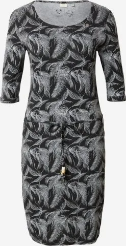 Ragwear Jerseyjurken Jurk TAMMI Dames Zwart