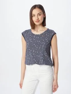 Ragwear T-shirts Shirt DOMINNICA Dames Navy / Lichtblauw -Aanbiedingen Ragwear Winkel 305b7840f5ff0c551fe2f05b11c76876