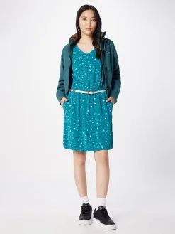 Ragwear Mini Jurken Jurk Dames Petrol / Mintgroen -Aanbiedingen Ragwear Winkel 327bc80a7f22571ad9c238dc618fc972