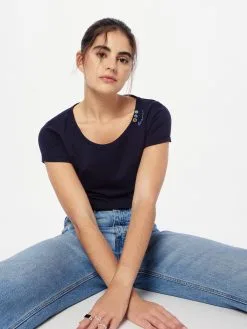 Ragwear Longsleeves Shirt FLORAH Dames Navy / Lichtblauw -Aanbiedingen Ragwear Winkel 33561dd431337ad6f0893066a165f21d