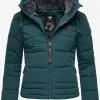 Ragwear Winterjassen Winterjas Novva Dames Donkergroen