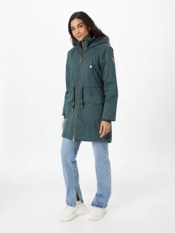 Ragwear Parkas Tussenparka CRESCEND Dames Smaragd -Aanbiedingen Ragwear Winkel 34582eb0bce1d5fc71b356dea41a50bd