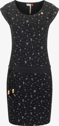Ragwear Zomerjurken Zomerjurk Penelope Dames Zwart