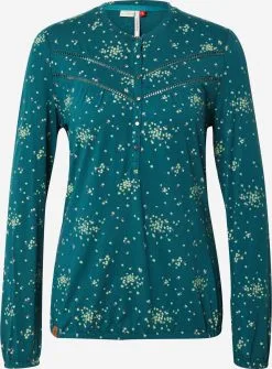 Ragwear Longsleeves Shirt CHAMBERY Dames Petrol / Pastelgroen