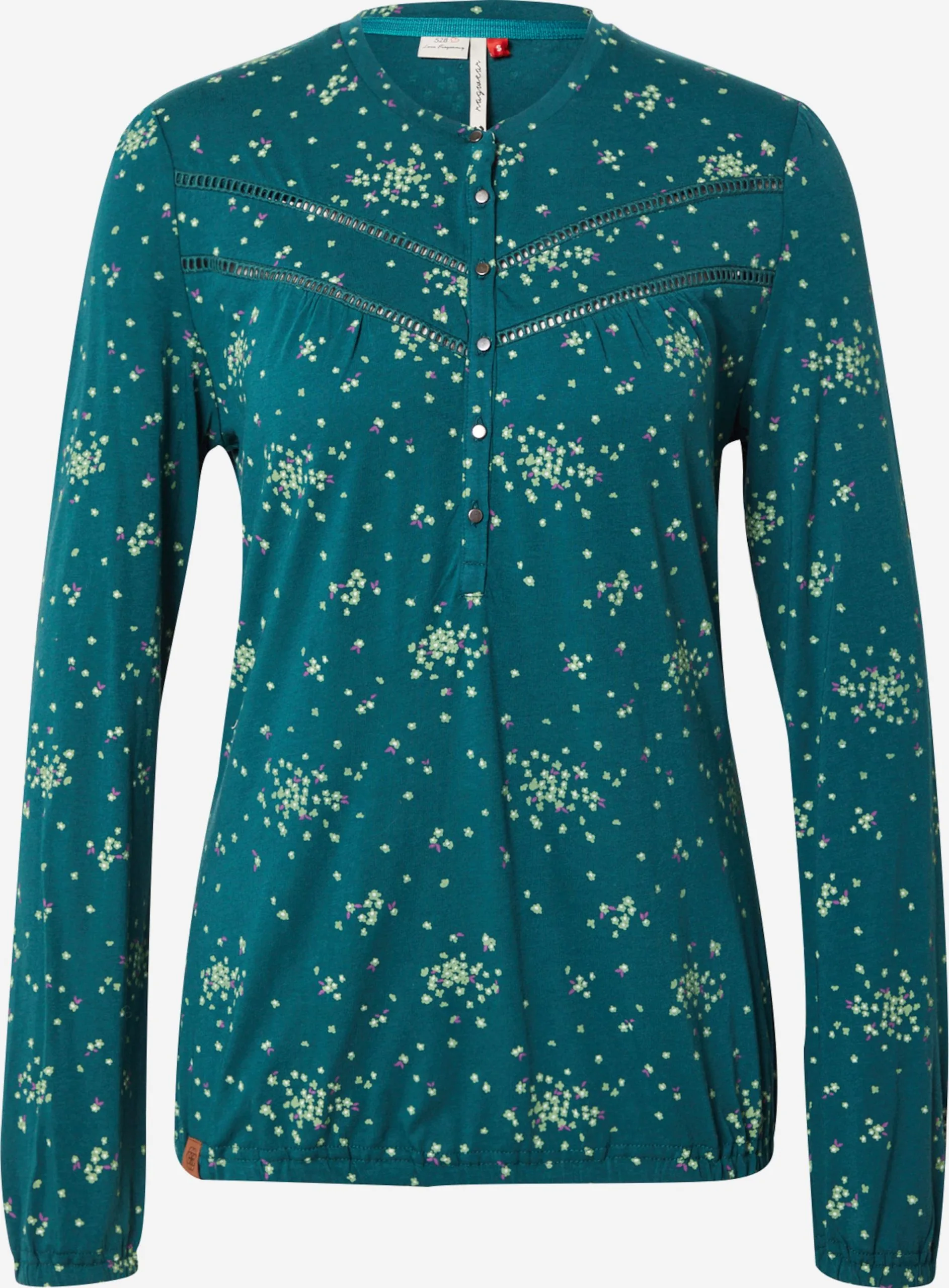Ragwear Longsleeves Shirt CHAMBERY Dames Petrol / Pastelgroen 1 Ragwear Longsleeves Shirt CHAMBERY Dames Petrol / Pastelgroen