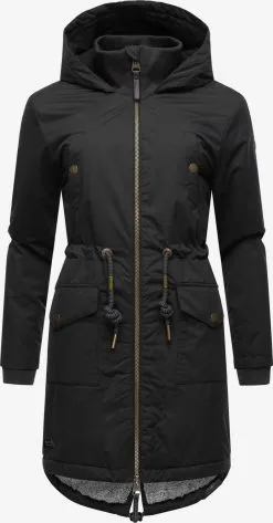 Ragwear Parkas Winterparka Crescend Dames Zwart