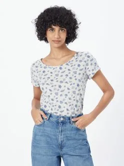 Ragwear T-shirts Shirt FLORAH Dames Wit Gemêleerd -Aanbiedingen Ragwear Winkel 3b8d9618129b04ba92fd59f543855e33