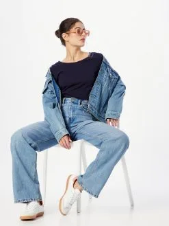 Ragwear Longsleeves Shirt FLORAH Dames Navy / Lichtblauw -Aanbiedingen Ragwear Winkel 3bc11917e1785312a0f47b79a3262bd6