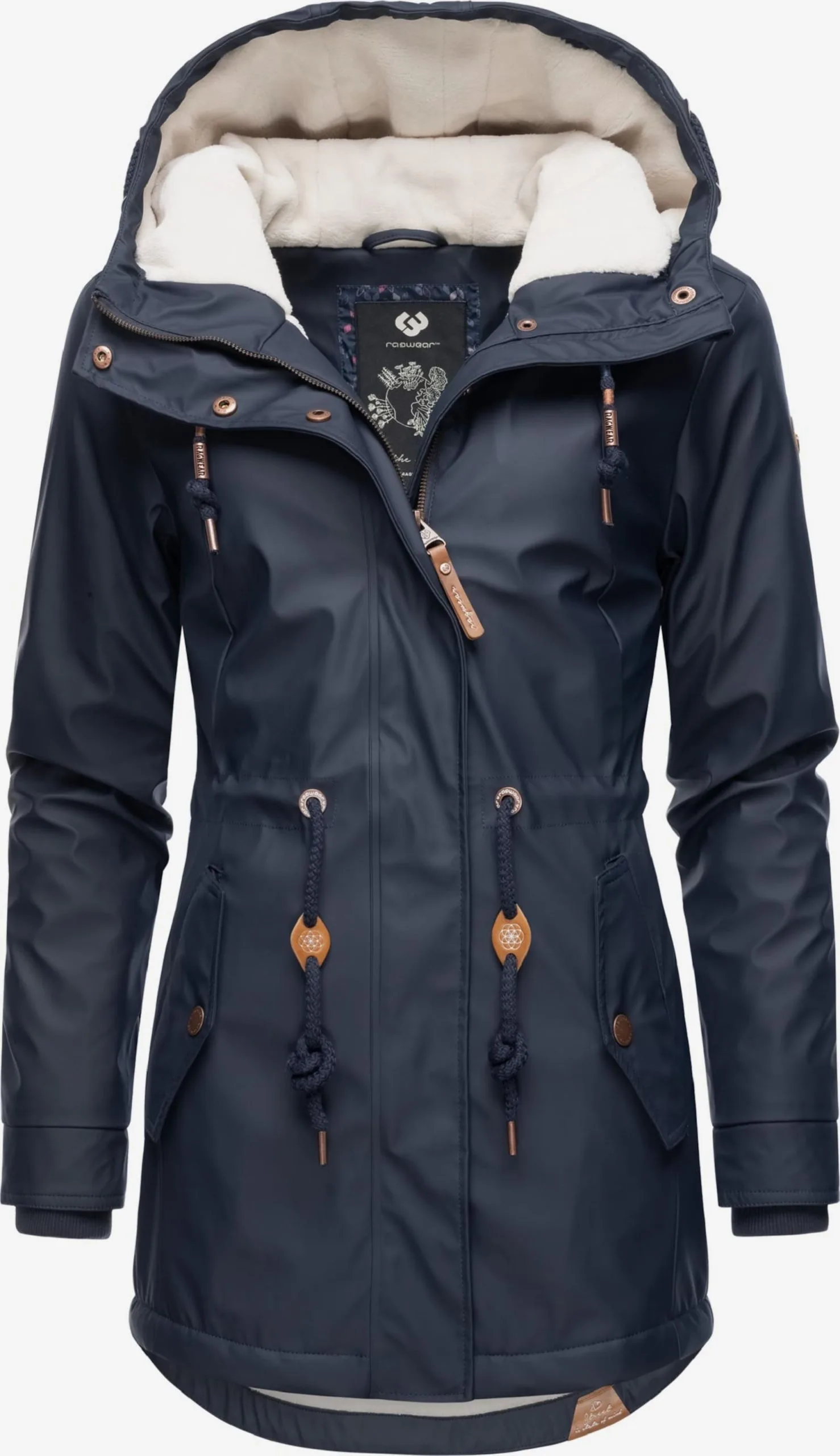 Ragwear Outdoor Jassen Functionele Jas Monadis Rainy Dames Navy 2 Ragwear Outdoor Jassen Functionele Jas Monadis Rainy Dames Navy - Afbeelding 2