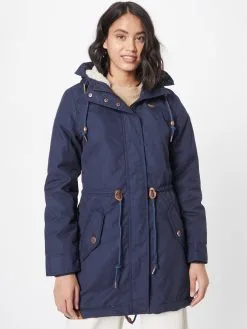 Ragwear Parkas Tussenparka ELBA Dames Navy -Aanbiedingen Ragwear Winkel 3f74133a6d37230a4c21fde68268c024