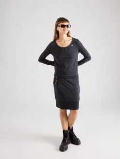 Ragwear Mini Jurken Jurk ALEXXA Dames Donkergrijs -Aanbiedingen Ragwear Winkel 418a0119b846b8b3cffe280cedeb8b51