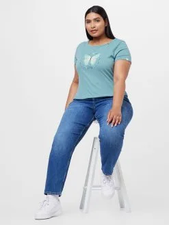 T-shirts Shirt FLORAH Dames Navy / Aqua -Aanbiedingen Ragwear Winkel 45275cc6827dcef7d033a7cdf767956f