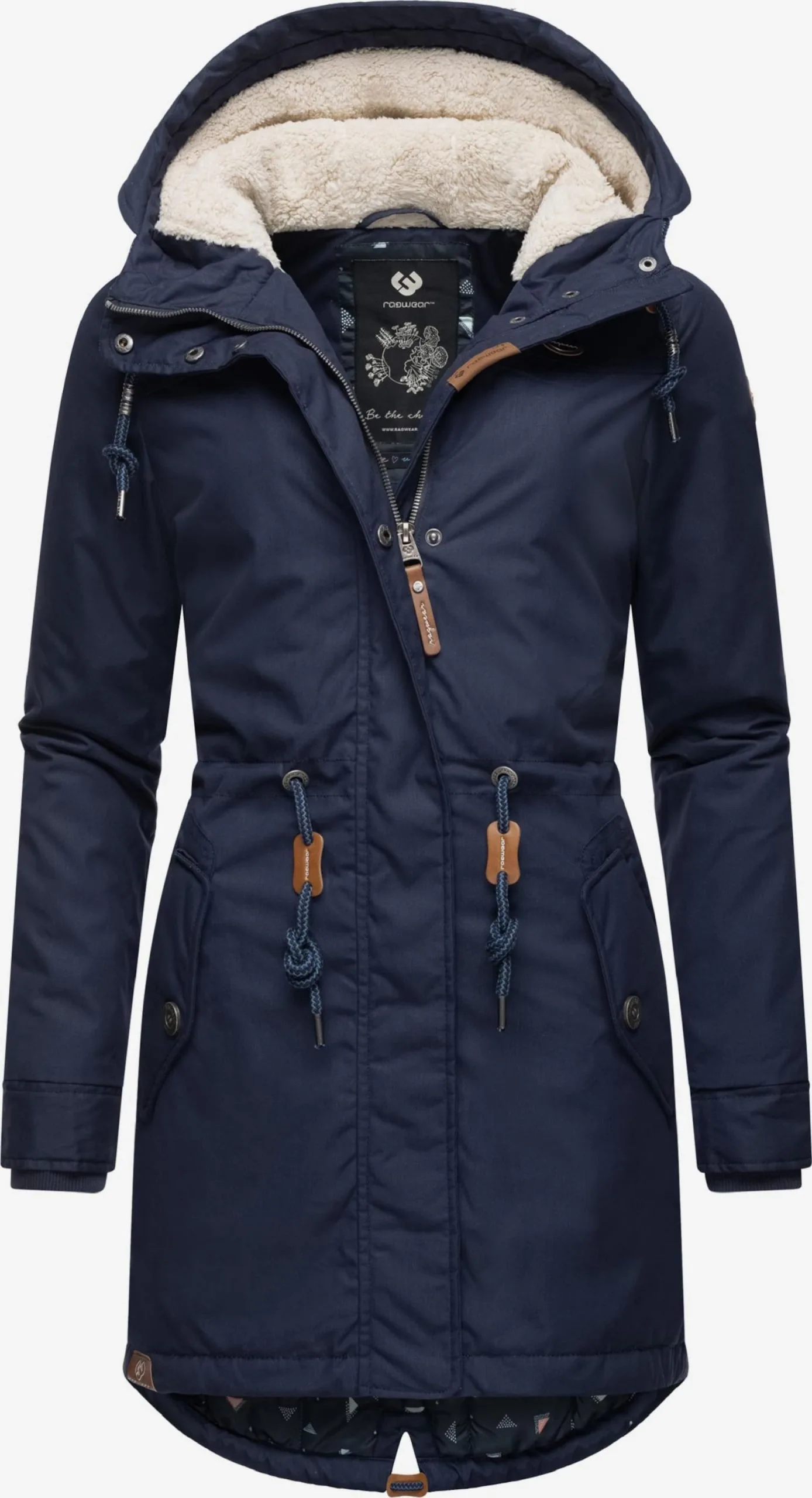 Ragwear Parkas Tussenparka Elba Dames Navy 1 Ragwear Parkas Tussenparka Elba Dames Navy