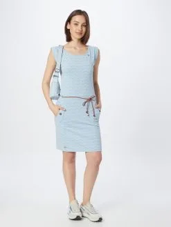 Ragwear Jerseyjurken Jurk TAGG Dames Blauw / Lichtblauw -Aanbiedingen Ragwear Winkel 48f8eebb326f896a796cdbd84b8c1000