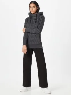 Ragwear Hoodies Sweatshirt GRIPY Dames Zwart -Aanbiedingen Ragwear Winkel 49a1b2ad710d5fa45990be8e5e906e04