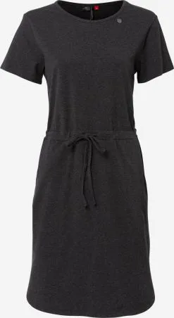 Ragwear Jerseyjurken Jurk ATHEENA Dames Antraciet