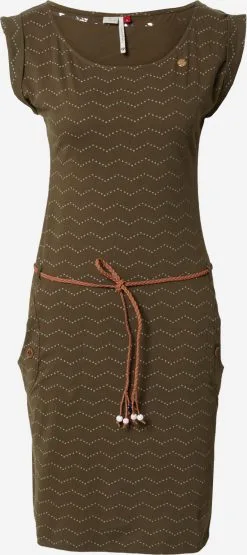 Ragwear Jerseyjurken Jurk TAGG Dames Olijfgroen