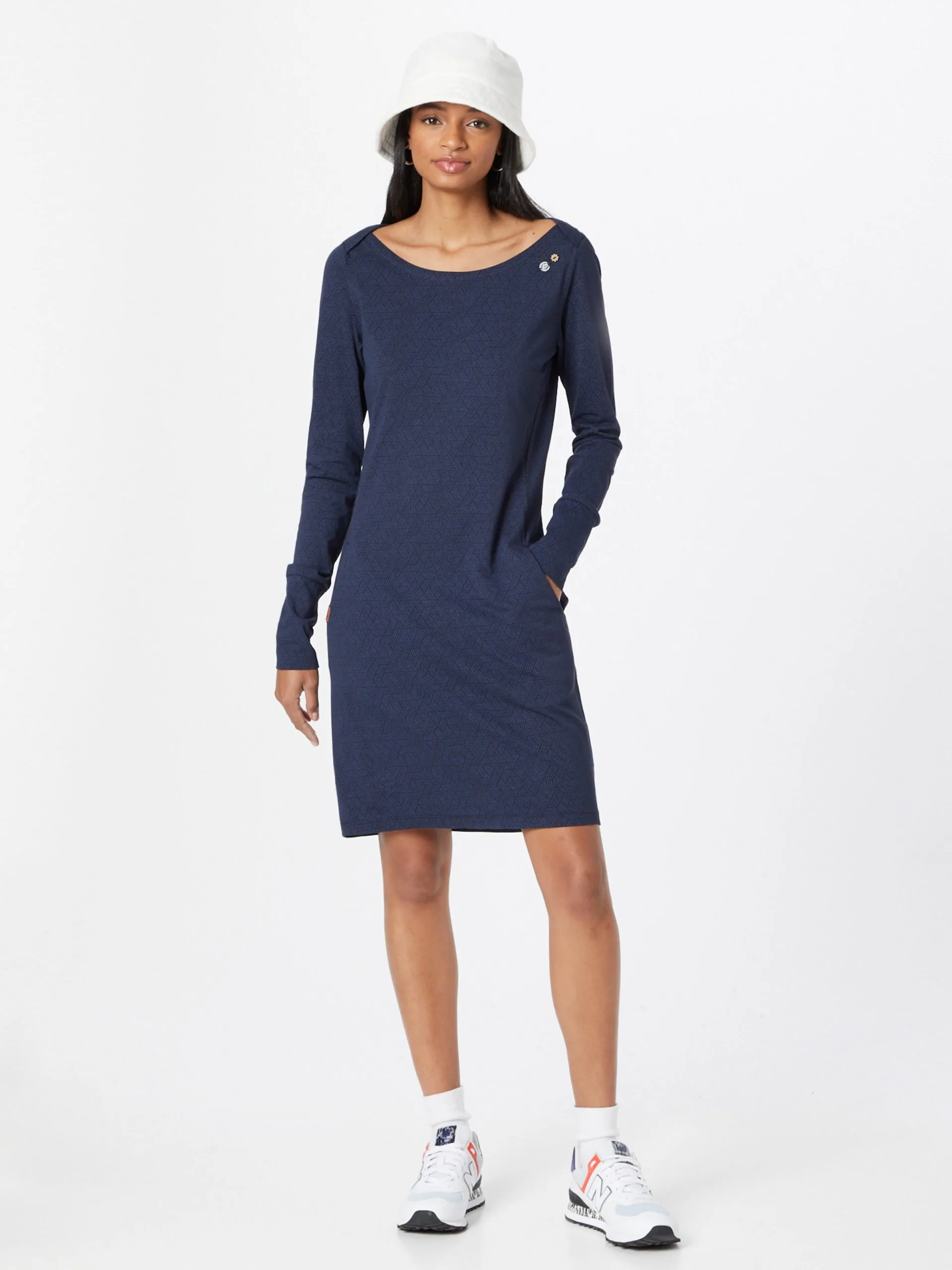 Ragwear Jerseyjurken Jurk RIVER Dames Nachtblauw / Hemelsblauw 5 Ragwear Jerseyjurken Jurk RIVER Dames Nachtblauw / Hemelsblauw - Afbeelding 5