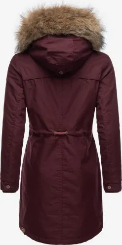 Ragwear Parkas Winterparka Tawny Dames Wijnrood -Aanbiedingen Ragwear Winkel 59f1c6dd45777a15e8a69260deaf811c
