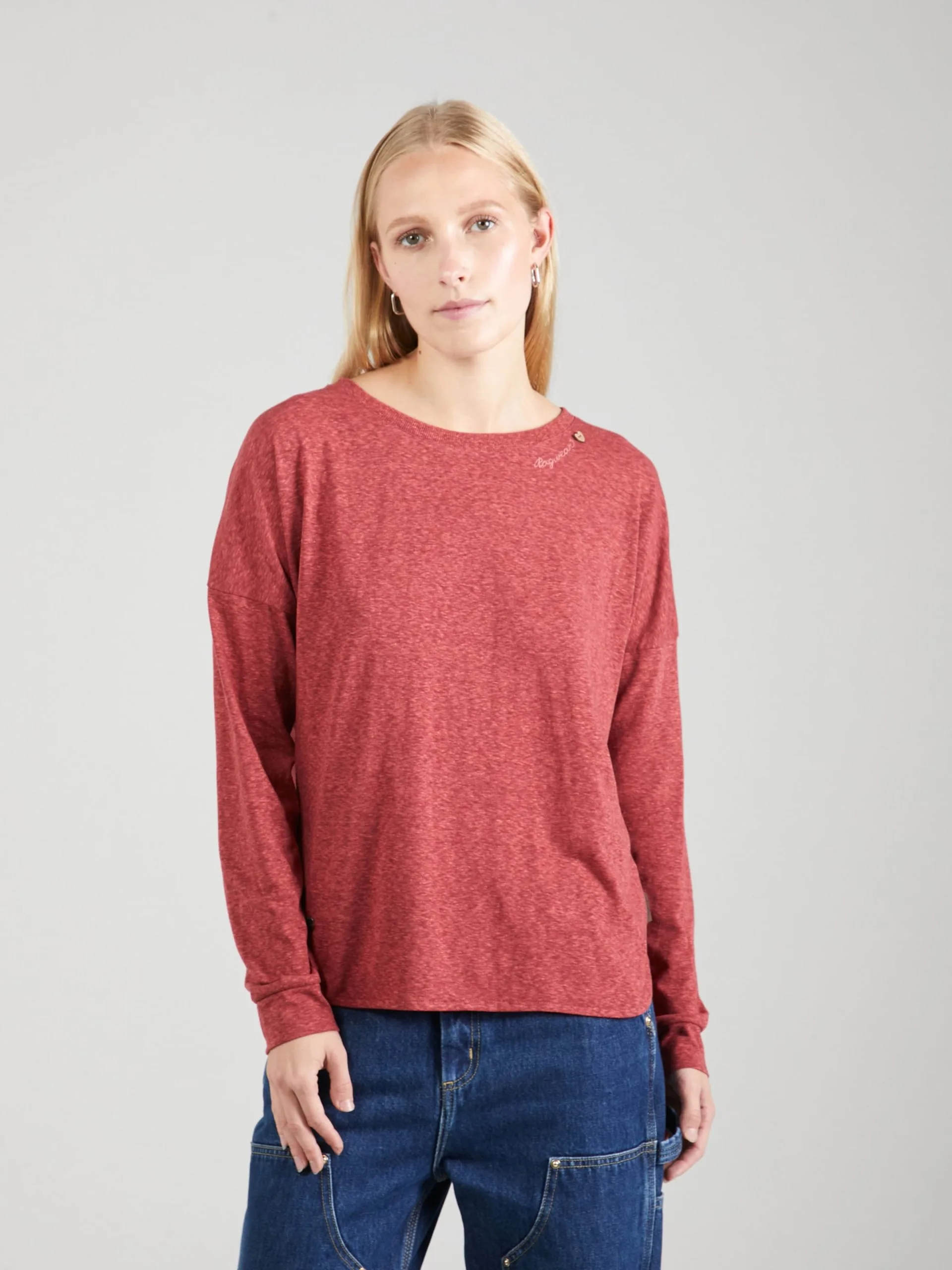 Ragwear Longsleeves Shirt Dames Framboos 3 Ragwear Longsleeves Shirt Dames Framboos - Afbeelding 3