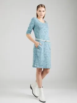 Ragwear Mini Jurken Jurk TANNYA Dames Smoky Blue / Blauw Gemêleerd -Aanbiedingen Ragwear Winkel 5fb7748b7a86425b445b1f32d95af77e