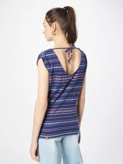 Ragwear T-shirts Shirt GREETA Dames Indigo / Lichtblauw -Aanbiedingen Ragwear Winkel 66e9470c6c32a042a1dc04bc00a4976c