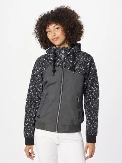 Ragwear Tussenjassen Tussenjas NUGGIE Dames Zwart -Aanbiedingen Ragwear Winkel 683220a5dfee7ba73fce0d0b7efb3103