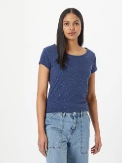 Ragwear T-shirts Shirt MINTT Dames Lichtblauw / Donkerblauw -Aanbiedingen Ragwear Winkel 692d1a92aa368a5af15f5ca8dd688e54