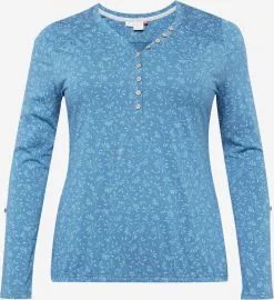 Longsleeves Shirt Dames Indigo / Lichtblauw