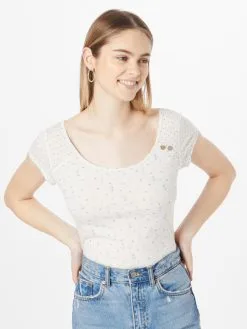 Ragwear T-shirts Shirt ROSANNE Dames Wit -Aanbiedingen Ragwear Winkel 6aa00a95452d614ca1fc95009cd83ce2