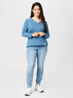 Longsleeves Shirt Dames Indigo / Lichtblauw -Aanbiedingen Ragwear Winkel 6bb2dff2f5118ac2bdb5b55f158121cb